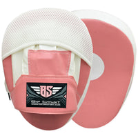 Be Smart Pink & White Boxing Focus Pads - Pair