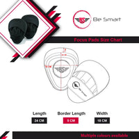 Be Smart Red & White Boxing Focus Pads - Pair
