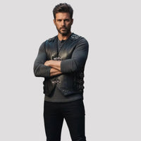 Men's Leather Vest – Design 075