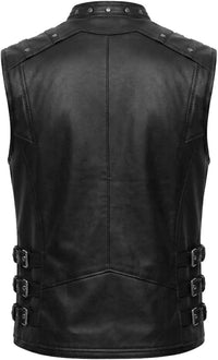 Men's Leather Vest – Design 129