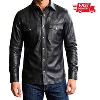 Men's Leather Shirt – Design 027