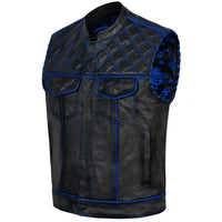 Men's Leather Vest – Design 035