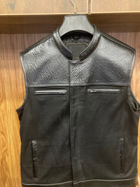 Men's Leather Vest – Design 016