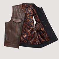 Men's Leather Vest – Design 074