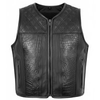 Men's Leather Vest – Design 041