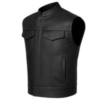 Men's Leather Vest – Design 043