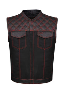 Men's Leather Vest – Design 047