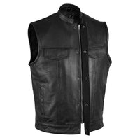 Men's Leather Vest – Design 046