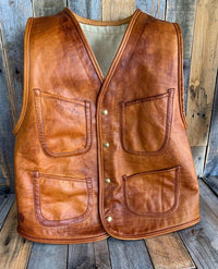 Men's Leather Vest – Design 030