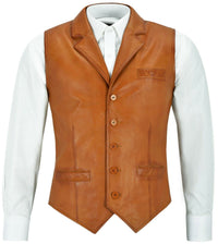 Men's Leather Vest – Design 049