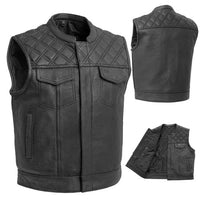 Men's Leather Vest – Design 052