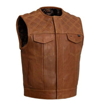 Men's Leather Vest – Design 019