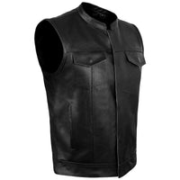 Men's Leather Vest – Design 039