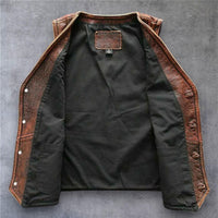 Men's Leather Vest – Design 060