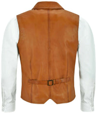 Men's Leather Vest – Design 049