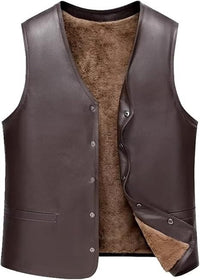 Men's Leather Vest – Design 044