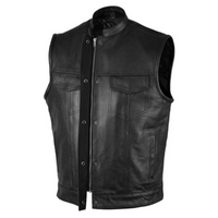Men's Leather Vest – Design 025