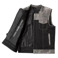 Men's Leather Vest – Design 055
