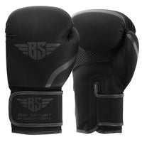 Matte Black Boxing Gloves