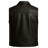 Men's Leather Vest – Design 083
