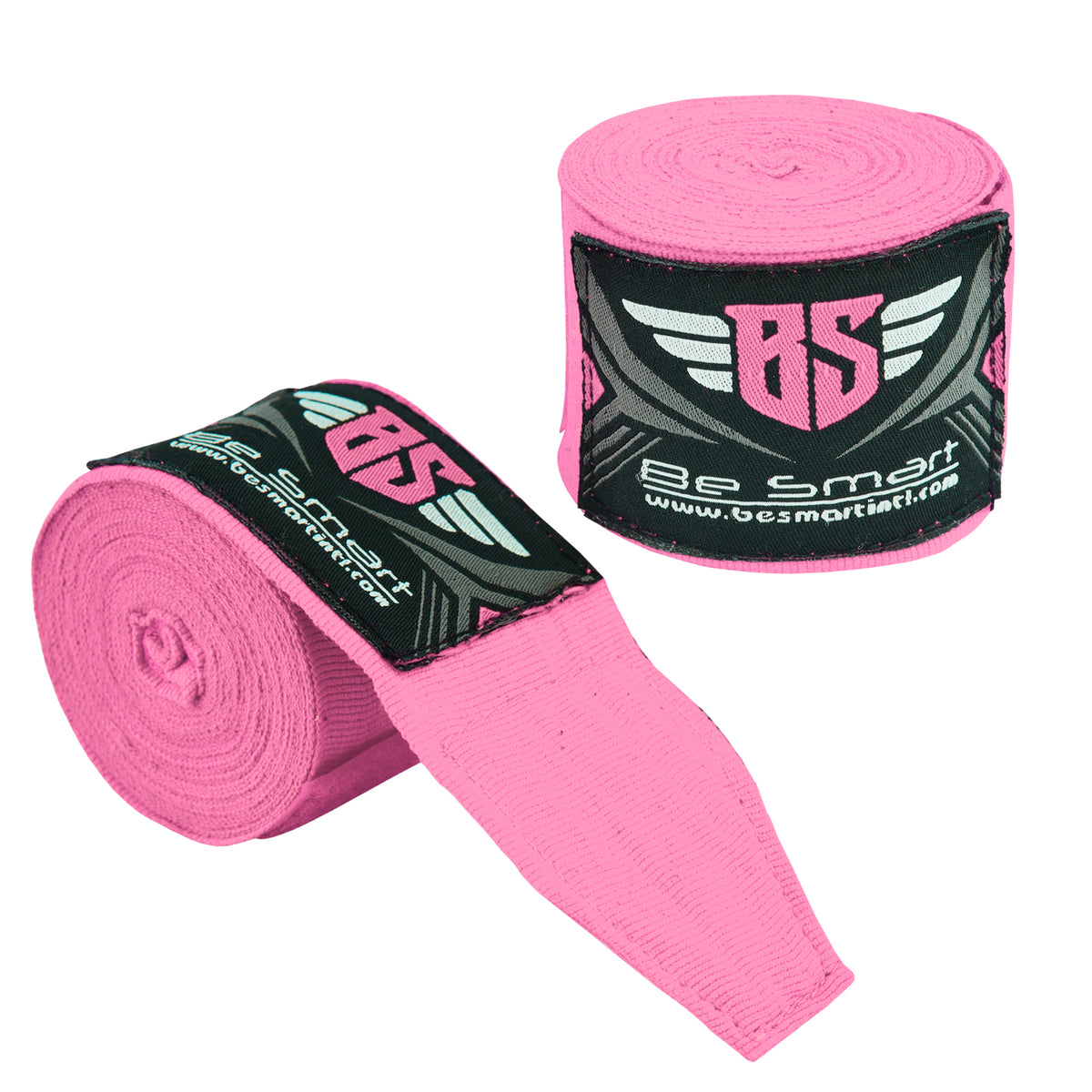 Be Smart Pink Boxing Hand Wraps – 2.5m, 3.5m & 4.5m (Pair)
