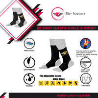 Be Smart Ankle Brace Support Black Red