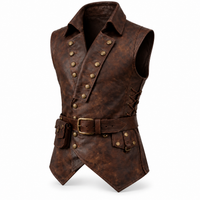 Men's Leather Vest – Design 133