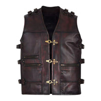 Men's Leather Vest – Design 076