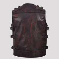 Men's Leather Vest – Design 076