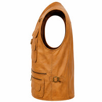 Men's Leather Vest – Design 078