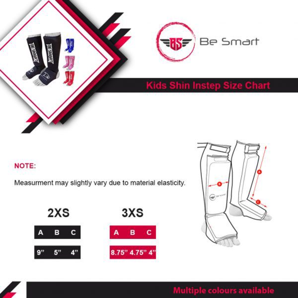 Kids Shin Instep Pads MMA Leg Foot Guard