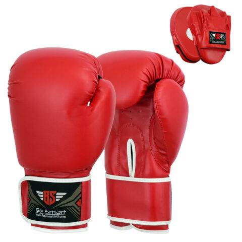 Boxing Gloves and Focus Pads Set